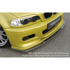 Lame pour pare-chocs avant "noir" "Rieger Tuning" pour BMW SERIE 3 (E46)