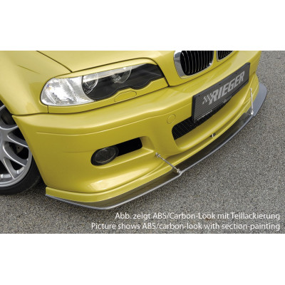 Lame pour pare-chocs avant "noir" "Rieger Tuning" pour BMW SERIE 3 (E46)