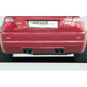 Diffuseur de pare-chocs arrière "noir" "Rieger Tuning" pour BMW SERIE 3 (E46)