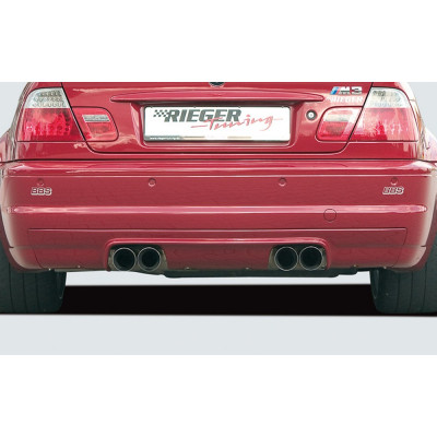 Diffuseur de pare-chocs arrière "noir" "Rieger Tuning" pour BMW SERIE 3 (E46)