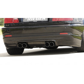 Ajout de pare-chocs arrière "Carbon look" "Rieger Tuning" pour BMW SERIE 3 (E46)