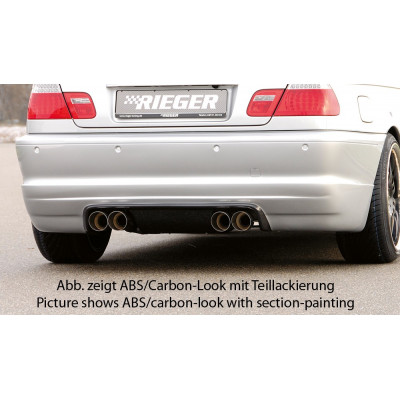 Ajout de pare-chocs arrière "noir" "Rieger Tuning" pour BMW SERIE 3 (E46)