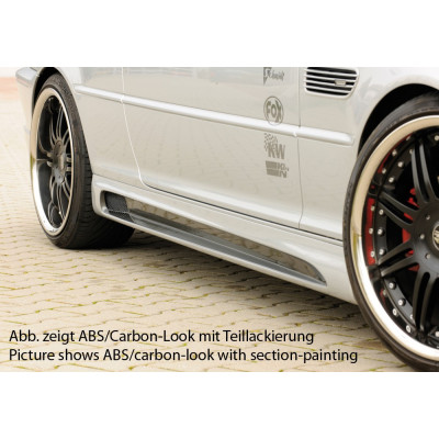 Bas de caisse gauche "noir" "Rieger Tuning" pour BMW SERIE 3 (E46)
