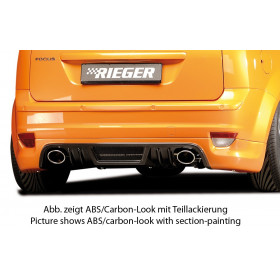 Ajout de pare-chocs arrière "Carbon look" "Rieger Tuning" pour FORD FOCUS 2