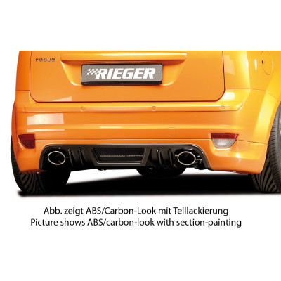 Ajout de pare-chocs arrière "Carbon look" "Rieger Tuning" pour FORD FOCUS 2