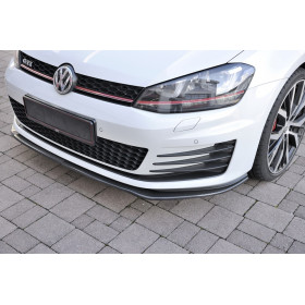 Lame de pare-chocs avant "Carbone véritable" "Rieger Tuning" pour VOLKSWAGEN GOLF 7