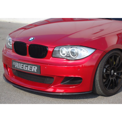 Lame de pare-chocs avant "Carbone véritable" "Rieger Tuning" pour BMW SERIE 1 (E88)