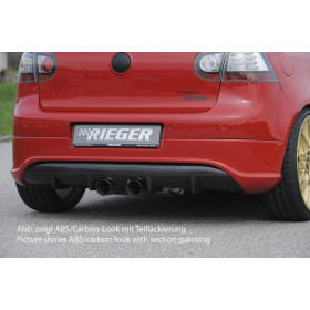 Ajout de pare-chocs arrière "noir" "Rieger Tuning" pour VOLKSWAGEN GOLF 5