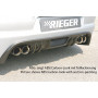 Ajout de pare-chocs arrière "noir" "Rieger Tuning" pour VOLKSWAGEN EOS (1F)