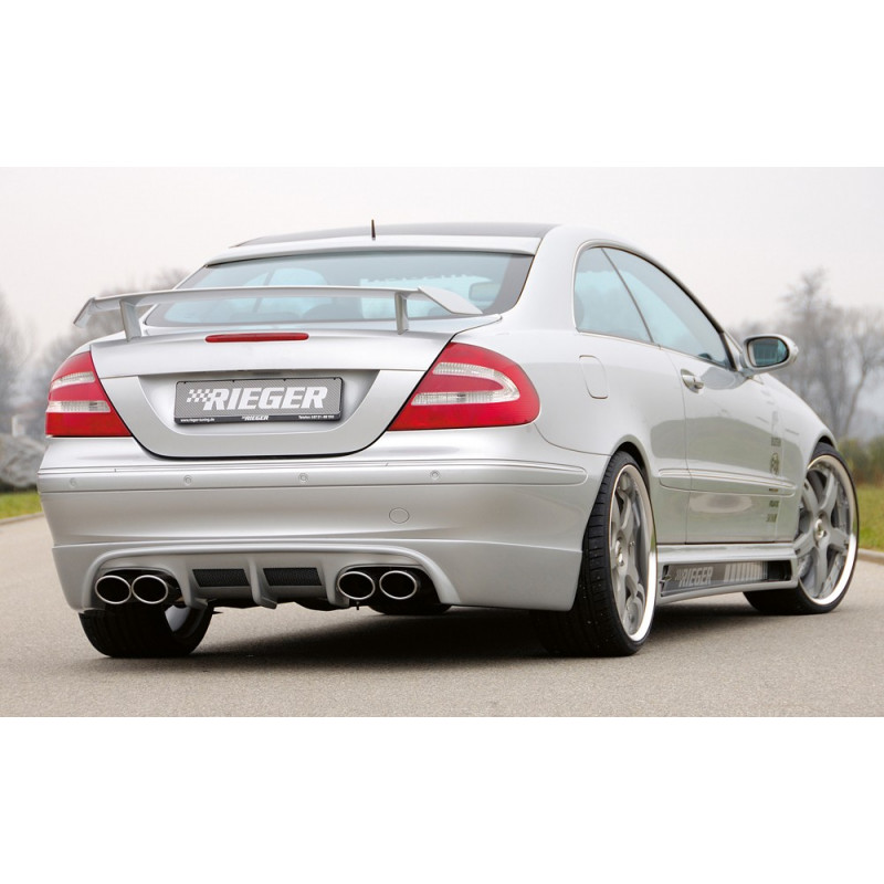 Becquet arrière pour Mercedes CLK W209 - Noir brillant Becquet arrière pour Mercedes CLK W209 - Noir brillant