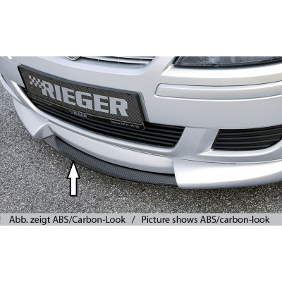 Lame pour ajout de pare-chocs avant "noir" "Rieger Tuning" pour OPEL CORSA C