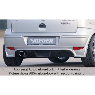 Ajout de pare-chocs arrière "noir" "Rieger Tuning" pour OPEL CORSA C