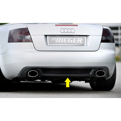 Diffuseur de pare-chocs arrière "noir brillant" "Rieger Tuning" pour AUDI A4 (8H)