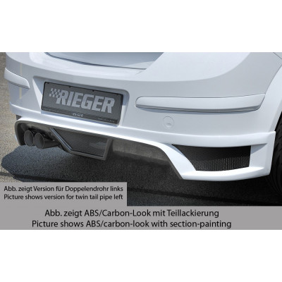 Ajout de pare-chocs arrière "Carbon look" "Rieger Tuning" pour OPEL ASTRA H