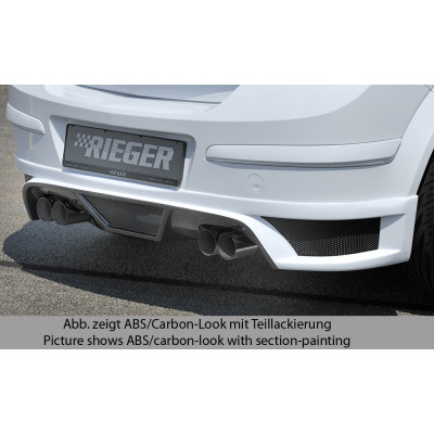 Ajout de pare-chocs arrière "Carbon look" "Rieger Tuning" pour OPEL ASTRA H