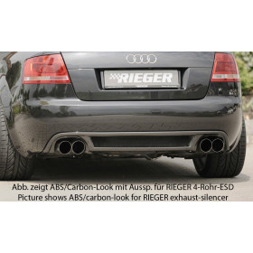 Diffuseur de pare-chocs arrière "noir" "Rieger Tuning" pour AUDI A4 (8H)
