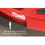 Lame pour ajout de pare-chocs avant "noir" "Rieger Tuning" pour OPEL ASTRA H