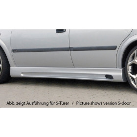 Bas de caisse gauche "noir" "Rieger Tuning" pour OPEL ASTRA G