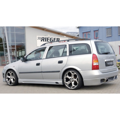 Bas de caisse gauche "noir" "Rieger Tuning" pour OPEL ASTRA G