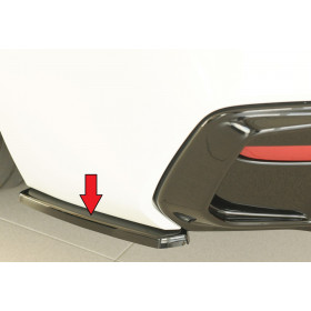 Coin d'ajout de pare-chocs arrière gauche "noir brillant" "Rieger Tuning" pour BMW SERIE 1 F20