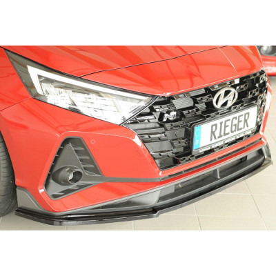 Lame pour pare-chocs avant "noir brillant" "Rieger Tuning" pour HYUNDAI I20