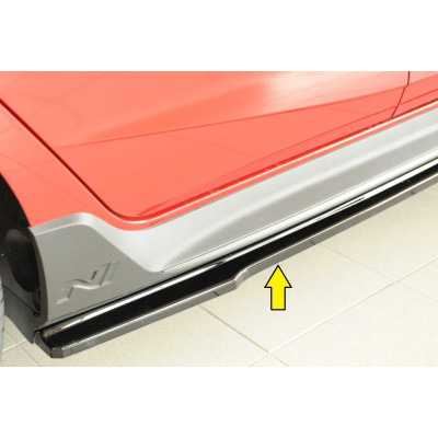Bas de caisse droit "noir brillant" "Rieger Tuning" pour HYUNDAI I20