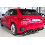 Diffuseur de pare-chocs arrière "noir brillant" "Rieger Tuning" pour AUDI A3 (GY)