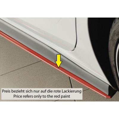 Option peinture (rouge tornade RAL 2K MS LY3D) "Rieger Tuning" pour VOLKSWAGEN GOLF 8 GTI/GTI CLUBSPORT/GTD/GTE
