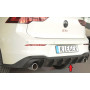 Diffuseur de pare-chocs arrière "Noir" "Rieger Tuning" pour VOLKSWAGEN GOLF 8 GTI