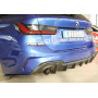 Diffuseur de pare-chocs arrière "noir" "Rieger Tuning" pour BMW SERIE 3 TYPE G20/G21 (sans attelage)