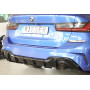 Diffuseur de pare-chocs arrière "noir brillant" "Rieger Tuning" pour BMW SERIE 3 TYPE G20/G21 (sans attelage)