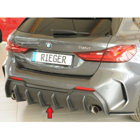 Diffuseur de pare-chocs arrière "Noir" "Rieger Tuning" pour BMW SERIE 1 (F40/F1H)