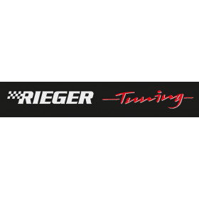 Autocollant pare-brise "Rieger Tuning" noir/rouge 96x10 cm