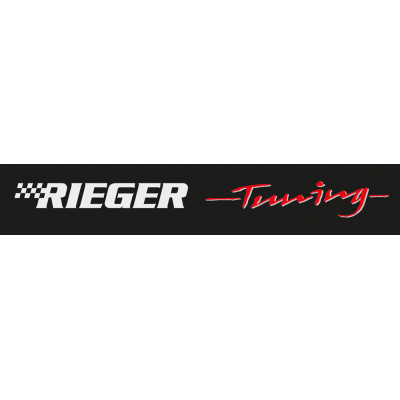 Autocollant pare-brise "Rieger Tuning" noir/rouge 96x10 cm
