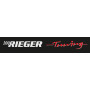 Autocollant pare-brise "Rieger Tuning" noir/rouge 96x10 cm