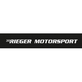 Autocollant pare-brise "Rieger Motorsport" gris 95x8 cm