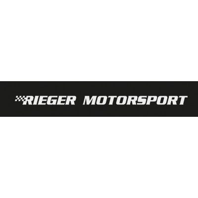 Autocollant pare-brise "Rieger Motorsport" gris 95x8 cm