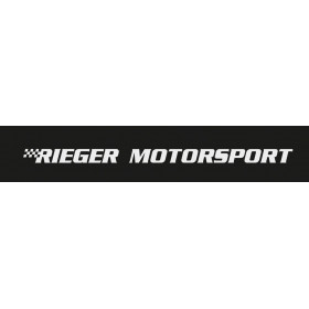 Autocollant pare-brise "Rieger Motorsport" noir 95x8 cm