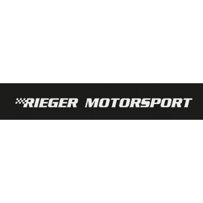 Autocollant pare-brise "Rieger Motorsport" blanc 95x8 cm