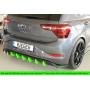 Diffuseur de pare-chocs arrière "Noir" "Rieger Tuning" pour VOLKSWAGEN POLO GTI (AW)