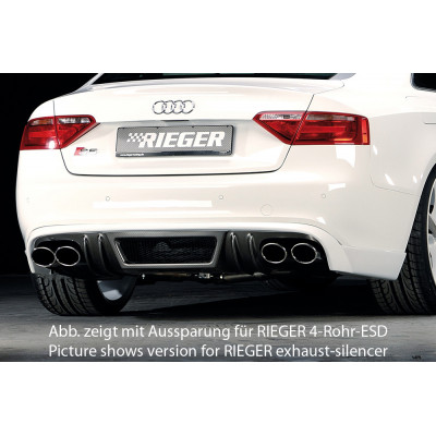 Ajout de pare-chocs arrière "Carbon look" "Rieger Tuning" pour AUDI S5 (B8/B81)