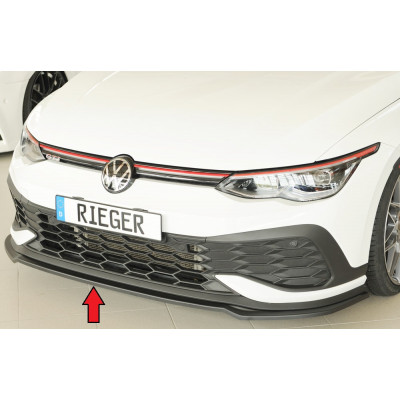 Lame de pare-chocs avant "noir" "Rieger Tuning" pour VOLKSWAGEN GOLF 8 GTI Clubsport / Clubsport 45