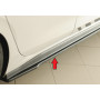 Lame de bas de caisse droite "noir" "Rieger Tuning" pour VOLKSWAGEN GOLF 8 GTI Clubsport / Clubsport 45