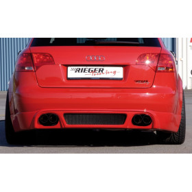 Diffuseur de pare-chocs arrière "noir" "Rieger Tuning" pour AUDI A4 (8E) type B7
