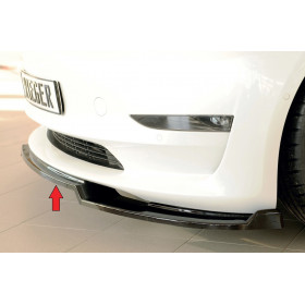 Lame de pare-chocs avant "noir brillant" "Rieger Tuning" pour TESLA MODEL 3 (003)