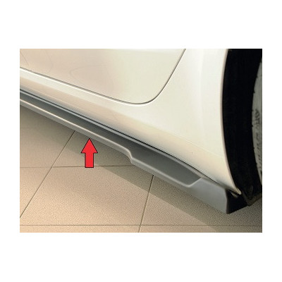 Lame de bas de caisse gauche "noir brillant" "Rieger Tuning" pour TESLA MODEL 3 (003)