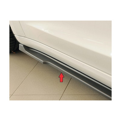 Lame de bas de caisse droit "noir brillant" "Rieger Tuning" pour TESLA MODEL 3 (003)