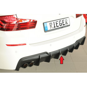 Diffuseur de pare-chocs arrière "Noir" "Rieger Tuning" pour BMW SERIE 5 F10/F11