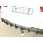 Diffuseur de pare-chocs arrière "Noir" "Rieger Tuning" pour BMW SERIE 5 F10/F11