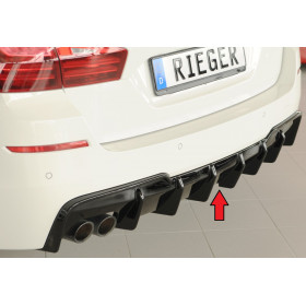 Diffuseur de pare-chocs arrière "Noir brillant" "Rieger Tuning" pour BMW SERIE 5 F10/F11